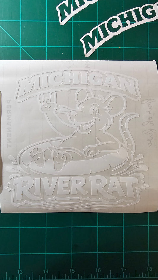 Michigan River Rat - Decal 5.5x5.5