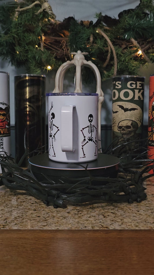  Metal Spooky, Dancing Skeleton mugg